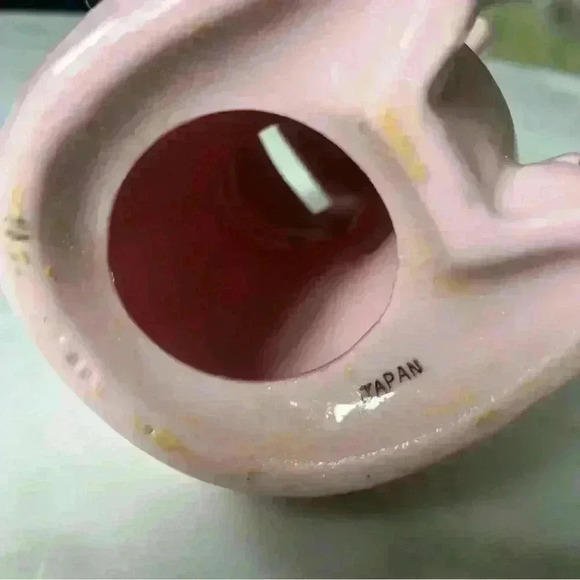 Vintage made in Japan kitsch ceramic pink elephant coin bank - Picture 6 of 10